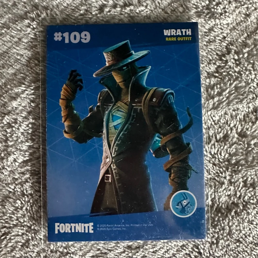 2020 Panini Fortnite Series 2 Wrath Rare Outfit #109 trading card